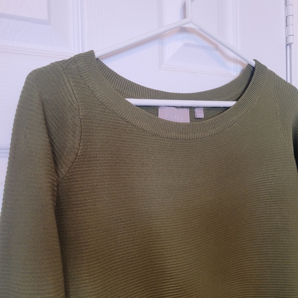 🌺3/$50 Cyrus Olive Green Sweater - Picture 2 of 5